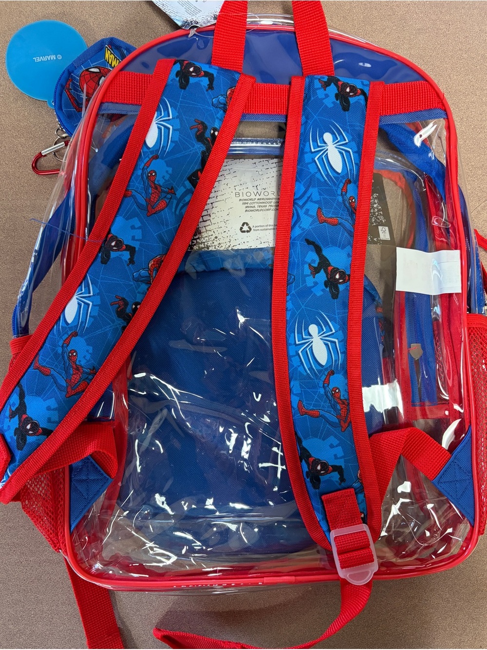 Spider-Man Backpack - Red & Blue - Picture 2 of 2